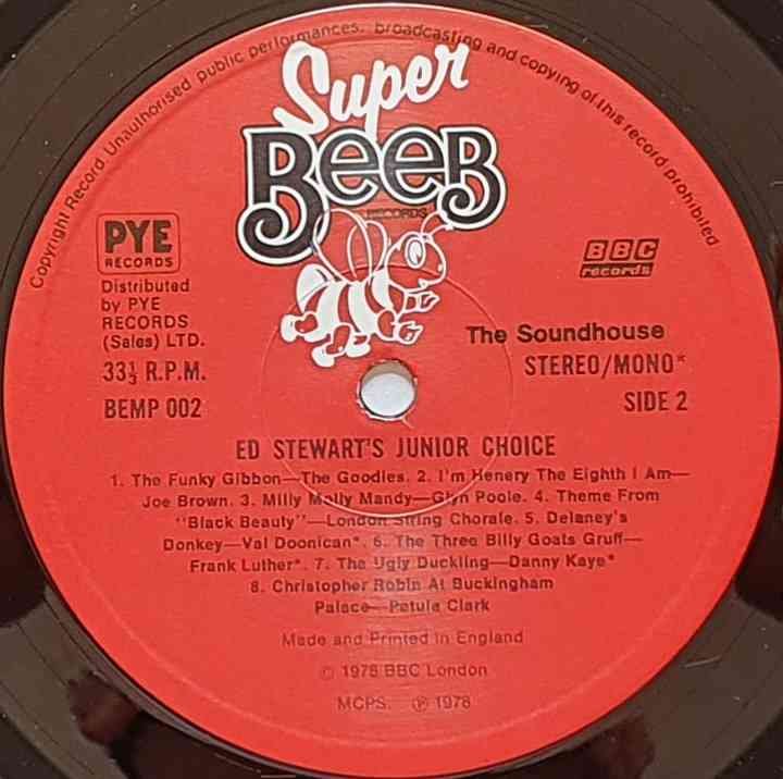 BEMP 002 Junior choice Various from the BBC records and Tapes library Label